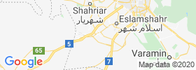 Robat Karim map